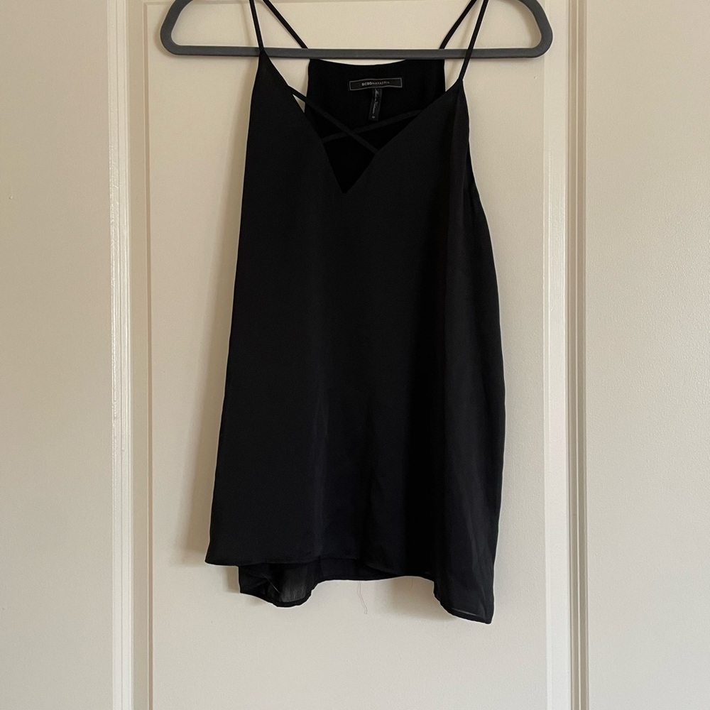 BCBGMaxAzria Black Camisole Top